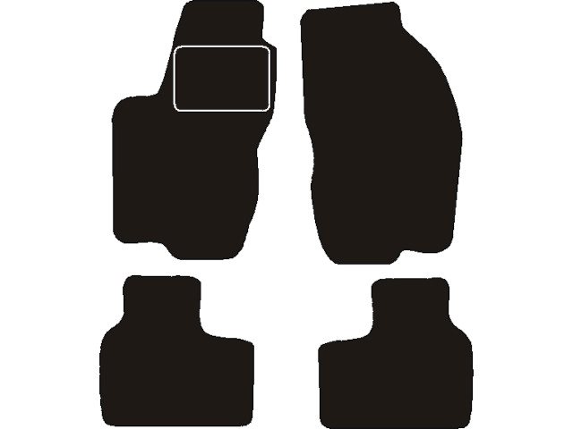 MATTENSET NAALDVILT (ZWART) ALFA 156/156 SPORTWAGON  1997-2003