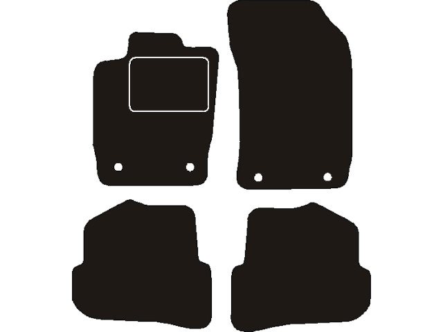 MATTENSET NAALDVILT (ZWART) AUDI A1 2010 ->
