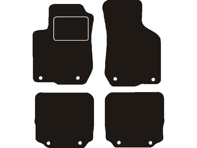 MATTENSET NAALDVILT (ZWART) AUDI A3  1996 - 2003