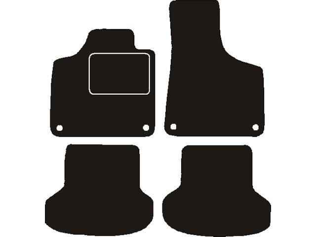 MATTENSET NAALDVILT (ZWART) AUDI A3 CABRIO 8P7 2008-2013