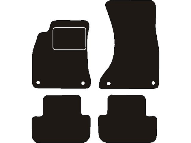 MATTENSET NAALDVILT (ZWART) AUDI A4 2007 ->