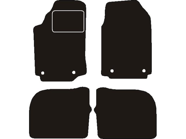 MATTENSET NAALDVILT (ZWART) AUDI A6/100  1991 - 1997
