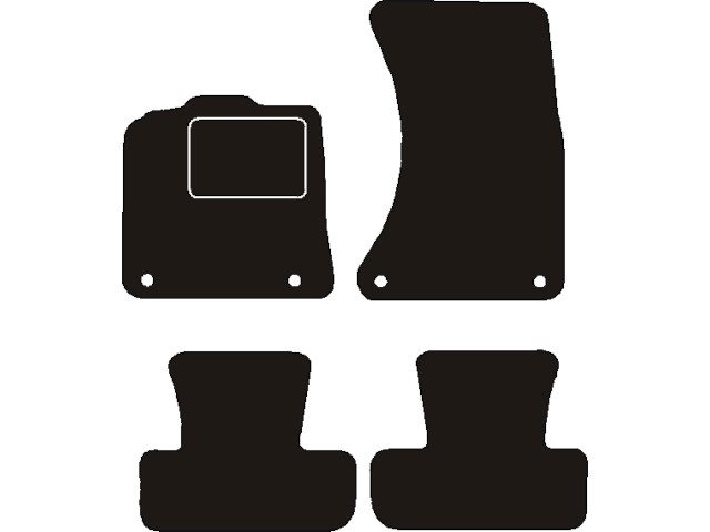 MATTENSET NAALDVILT (ZWART) AUDI Q5 2013 -2016