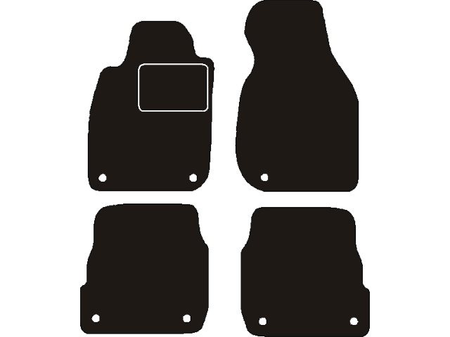 MATTENSET NAALDVILT (ZWART) AUDI A6 2001 - 2004