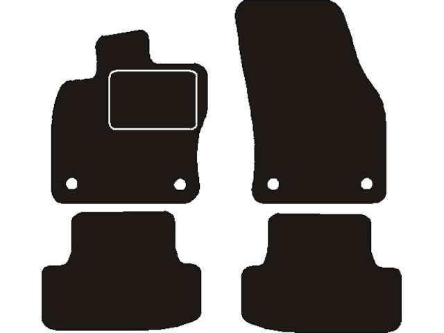 MATTENSET NAALDVILT (ZWART) AUDI Q2 2016->