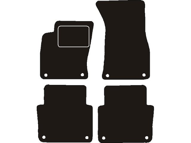 MATTENSET NAALDVILT (ZWART) AUDI A8 2002 - 2010