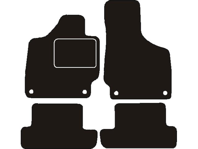 MATTENSET NAALDVILT (ZWART) AUDI TT 2006 ->