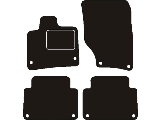 MATTENSET NAALDVILT (ZWART) AUDI Q7 2006 -> 5 PERSOONS