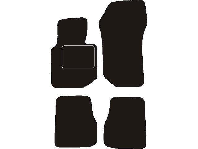 MATTENSET NAALDVILT (ZWART) BMW E36 CABRIO (3 SERIE) 1992 - 1998