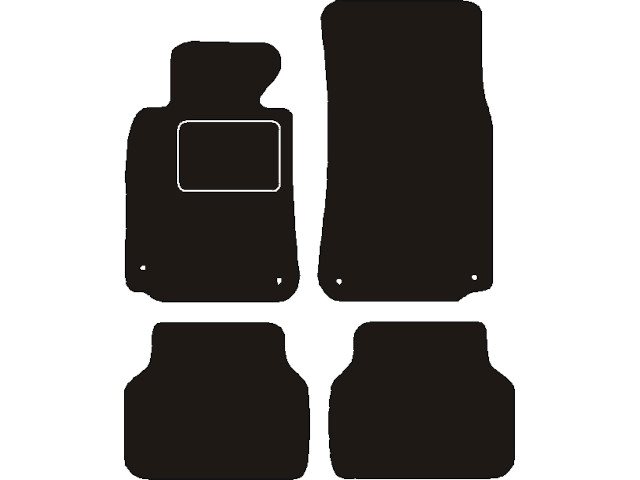 MATTENSET NAALDVILT (ZWART) BMW E39 (5 SERIE)  1995 - 2004