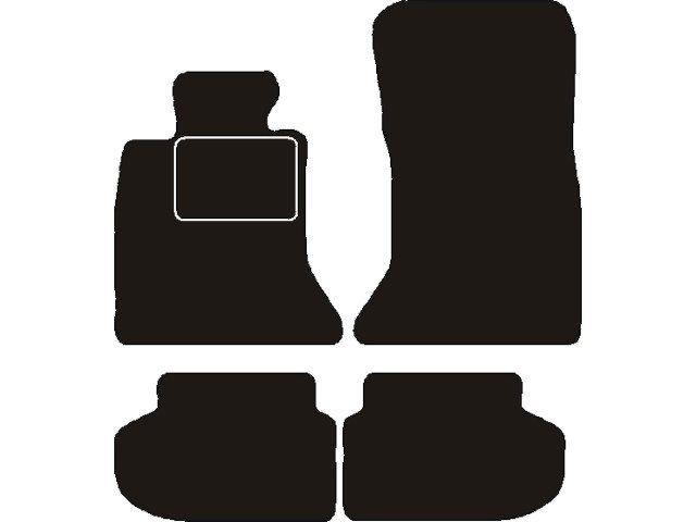 MATTENSET NAALDVILT (ZWART) BMW F10/F11 (5 SERIE) 2014->