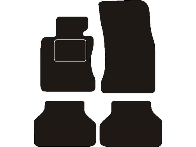 MATTENSET NAALDVILT (ZWART) BMW E60/E61 (5 SERIE) 2003 - 2010