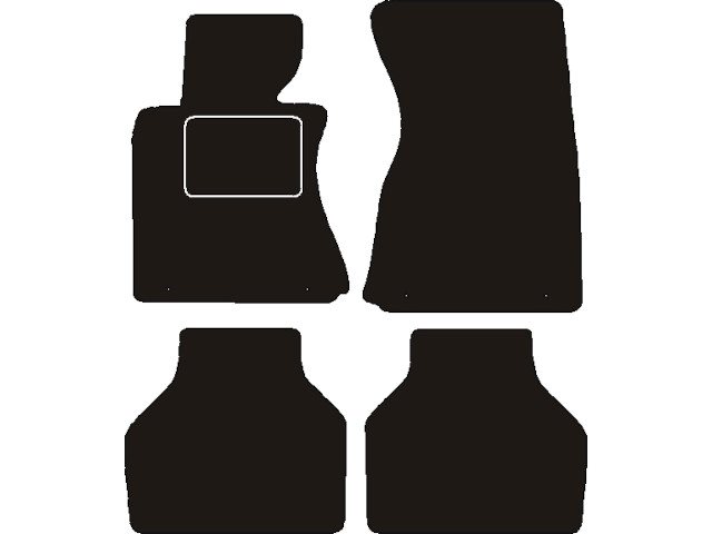 MATTENSET NAALDVILT (ZWART) BMW E65/E66 (7 SERIE) 2001 - 2008