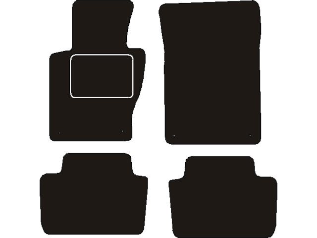 MATTENSET NAALDVILT (ZWART) BMW X3 E83 2003 - 2010