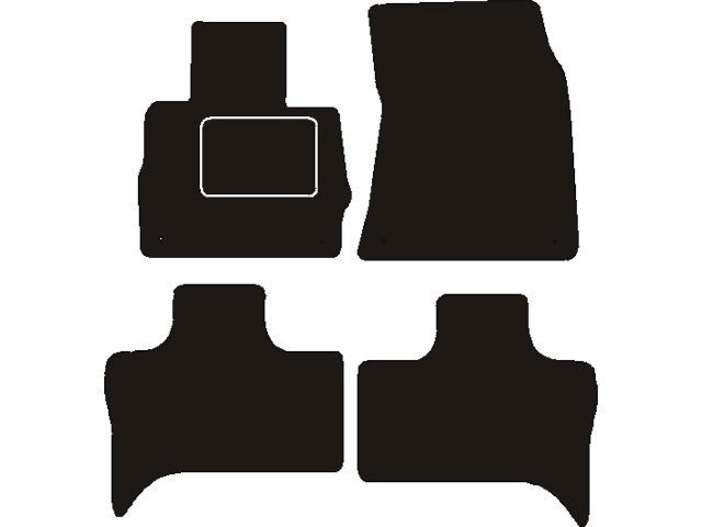 MATTENSET NAALDVILT (ZWART) BMW X5  2000 - 2006