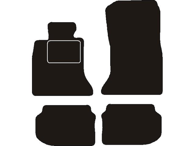 MATTENSET NAALDVILT (ZWART) BMW F10/F11 (5 SERIE)  2010 - 2014