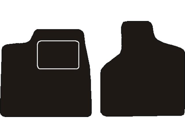 MATTENSET NAALDVILT (ZWART) CHRYSLER VOYAGER KWB VOORSET 1996 - 2001