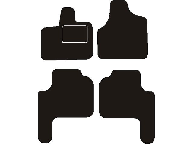 MATTENSET NAALDVILT (ZWART) CHRYSLER GRAND VOYAGER COMPLEET 2007 ->