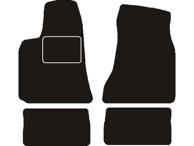 MATTENSET NAALDVILT (ZWART) CHRYSLER 300C 2004