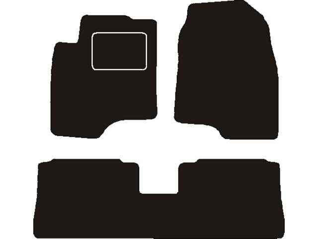 MATTENSET NAALDVILT (ZWART) CHEVROLET CAPTIVA 2006 5 PERSOONS