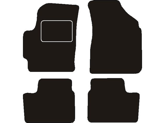 MATTENSET NAALDVILT (ZWART) CHEVROLET MATIZ 2001 - 2005