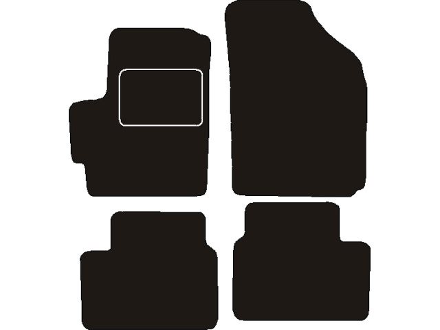 MATTENSET NAALDVILT (ZWART) CHEVROLET MATIZ 2005
