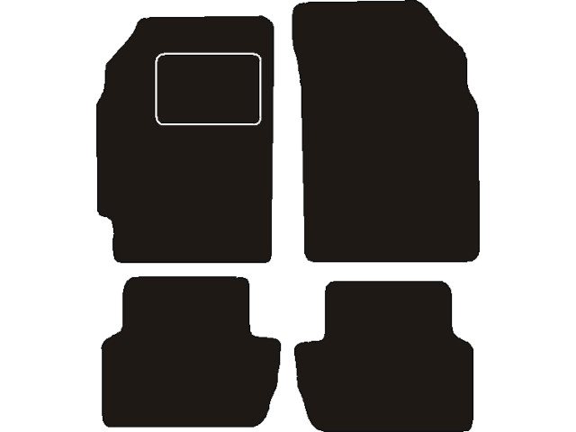 MATTENSET NAALDVILT (ZWART) CHEVROLET SPARK 2010 - 2013