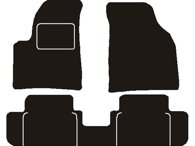 MATTENSET NAALDVILT (ZWART) CHEVROLET TACUMA 2000 - 2004