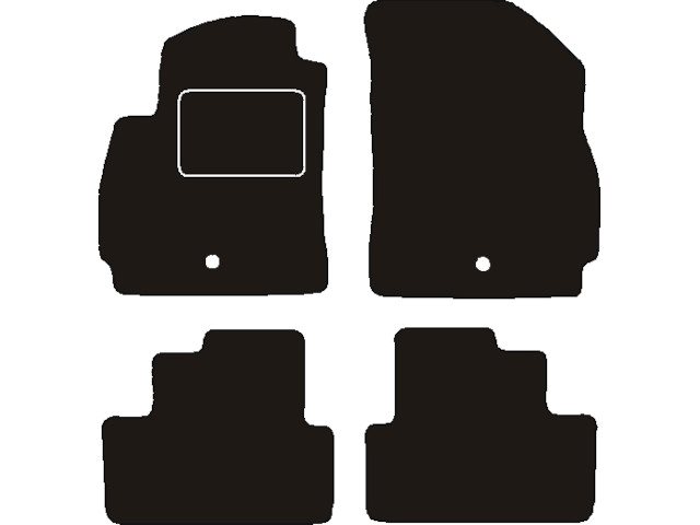 MATTENSET NAALDVILT (ZWART) CHEVROLET ORLANDO 7 PERS 4-DELIG 2011 ->