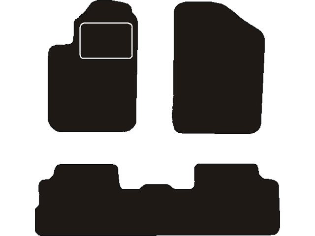 MATTENSET NAALDVILT (ZWART) CITROEN BERLINGO MULTISP 1997-2005 DOORLOPENDE AM