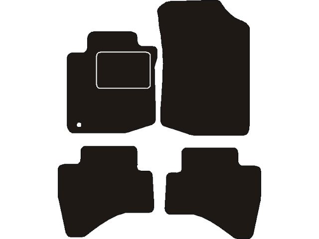 MATTENSET NAALDVILT (ZWART) CITROEN C1 2005 - 2011