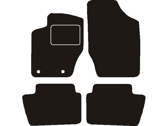 MATTENSET NAALDVILT (ZWART) CITROEN C4 2004 - 2010