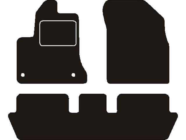 MATTENSET NAALDVILT (ZWART) CITROEN C4 PICASSO 2006-> 5 PERSOONS