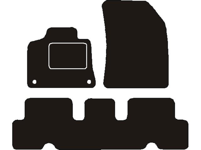 MATTENSET NAALDVILT (ZWART) CITROEN C4 PICASSO II 2013 ->