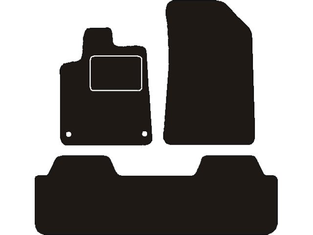 MATTENSET NAALDVILT (ZWART) CITROEN C5 2000 ->