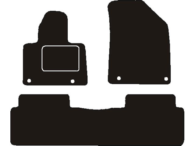 MATTENSET NAALDVILT (ZWART) CITROEN C5 II 2008->