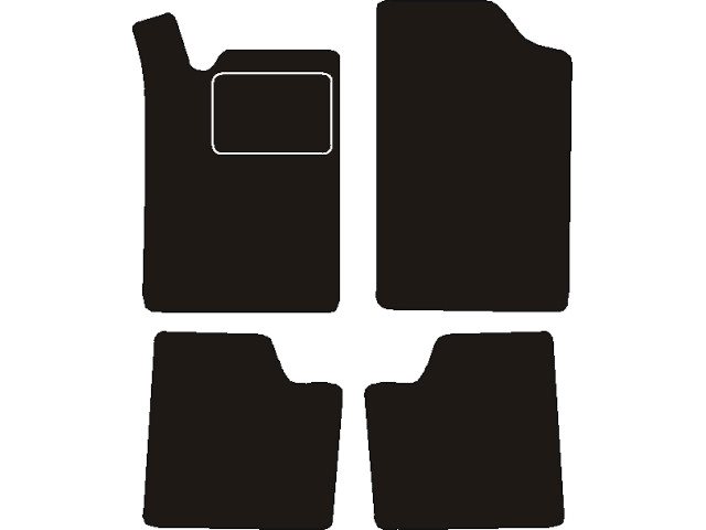 MATTENSET NAALDVILT (ZWART) CITROEN XANTIA  1993 - 2003