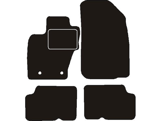 MATTENSET NAALDVILT (ZWART) DACIA DUSTER 2014 - 2017