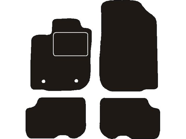 MATTENSET NAALDVILT (ZWART) DACIA LOGAN MCV 2013 ->