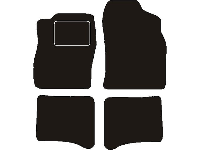 MATTENSET NAALDVILT (ZWART) DAIHATSU APPLAUSSE  1989 - 2000