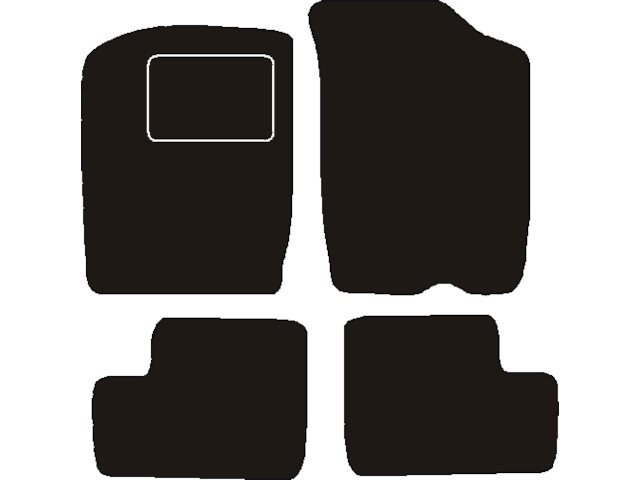 MATTENSET NAALDVILT (ZWART) DAIHATSU CUORE 5 1999 - 2003