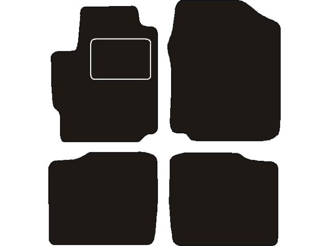 MATTENSET NAALDVILT (ZWART) DAIHATSU MATERIA 2007 ->