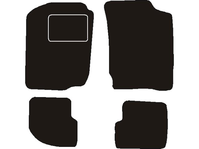 MATTENSET NAALDVILT (ZWART) DAIHATSU SIRION I 1998 - 2005
