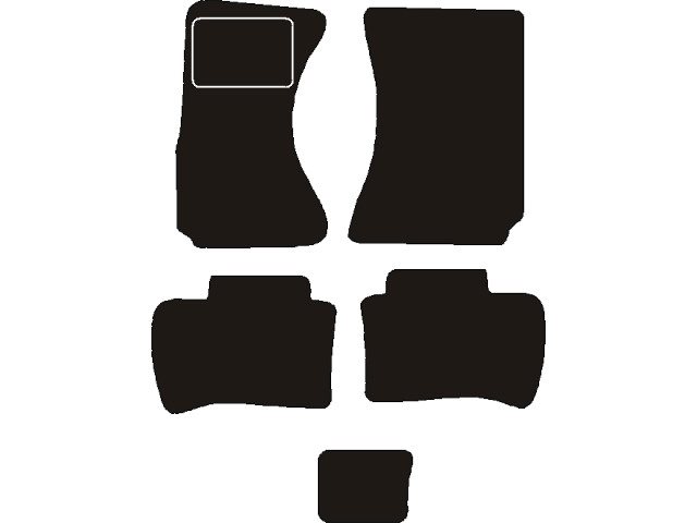 MATTENSET NAALDVILT (ZWART) DAIHATSU TERIOS  1997 - 2006