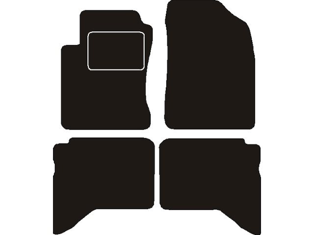 MATTENSET NAALDVILT (ZWART) DAIHATSU TERIOS 2006