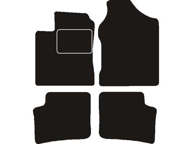 MATTENSET NAALDVILT (ZWART) DAIHATSU TREVIS 2006 ->