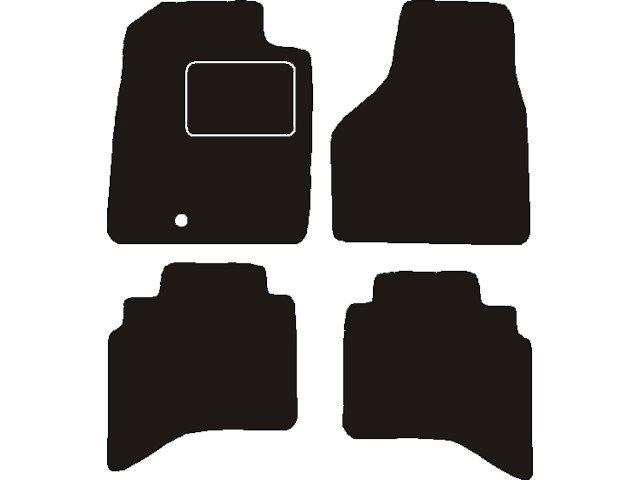MATTENSET NAALDVILT (ZWART) DODGE RAM PICKUP 1992 - 2008