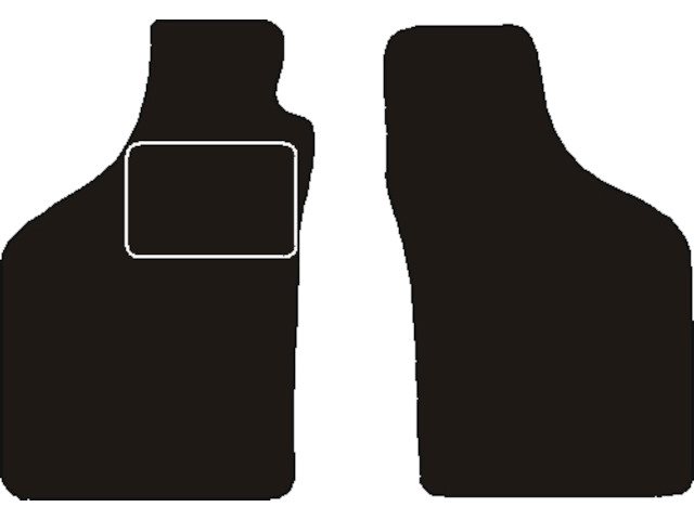 MATTENSET NAALDVILT (ZWART) FIAT FIORINO