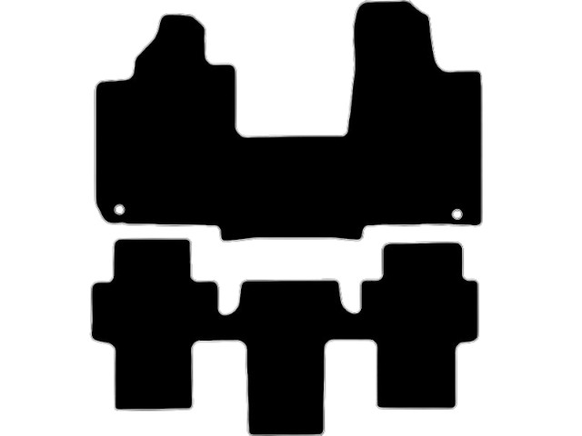 MATTENSET NAALDVILT (ZWART) FIAT MULTIPLA 1998-2007