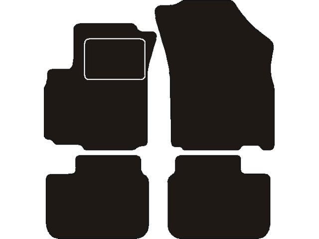 MATTENSET NAALDVILT (ZWART) FIAT SEDICI 2006 ->